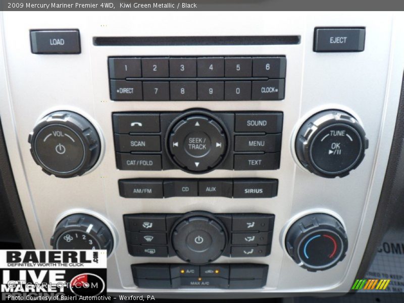 Kiwi Green Metallic / Black 2009 Mercury Mariner Premier 4WD