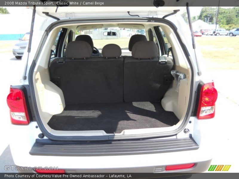 Classic White / Camel Beige 2008 Mazda Tribute i Sport