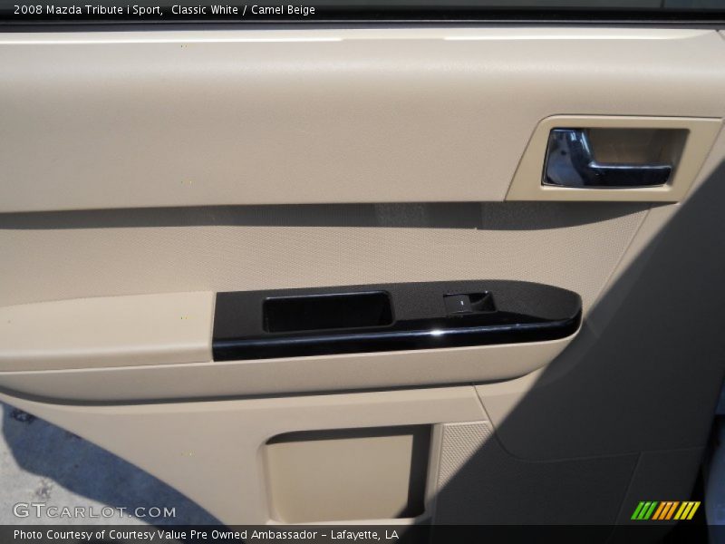 Classic White / Camel Beige 2008 Mazda Tribute i Sport