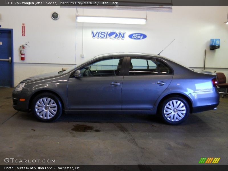 Platinum Grey Metallic / Titan Black 2010 Volkswagen Jetta S Sedan