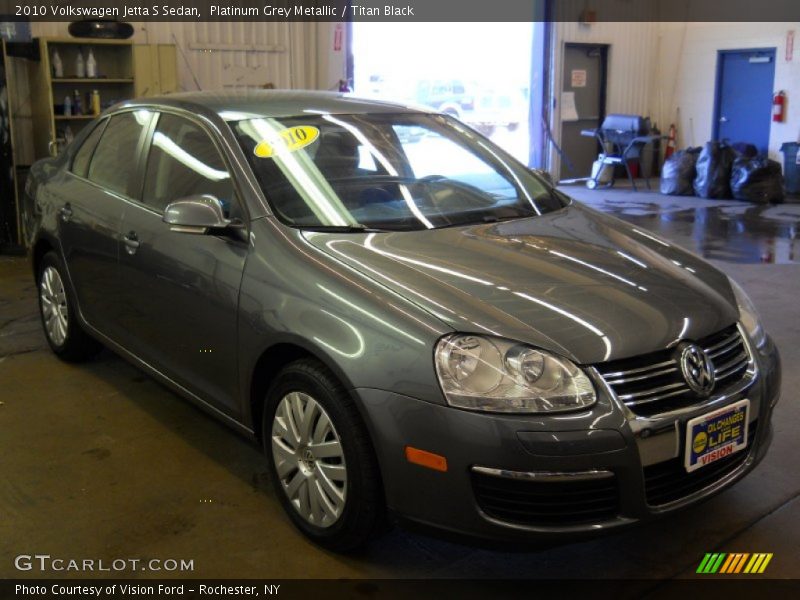 Platinum Grey Metallic / Titan Black 2010 Volkswagen Jetta S Sedan