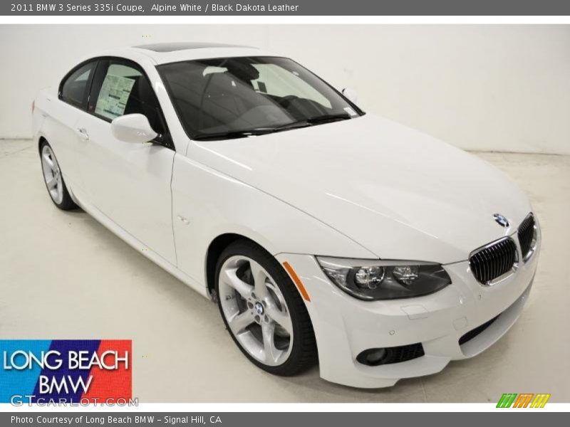 Alpine White / Black Dakota Leather 2011 BMW 3 Series 335i Coupe
