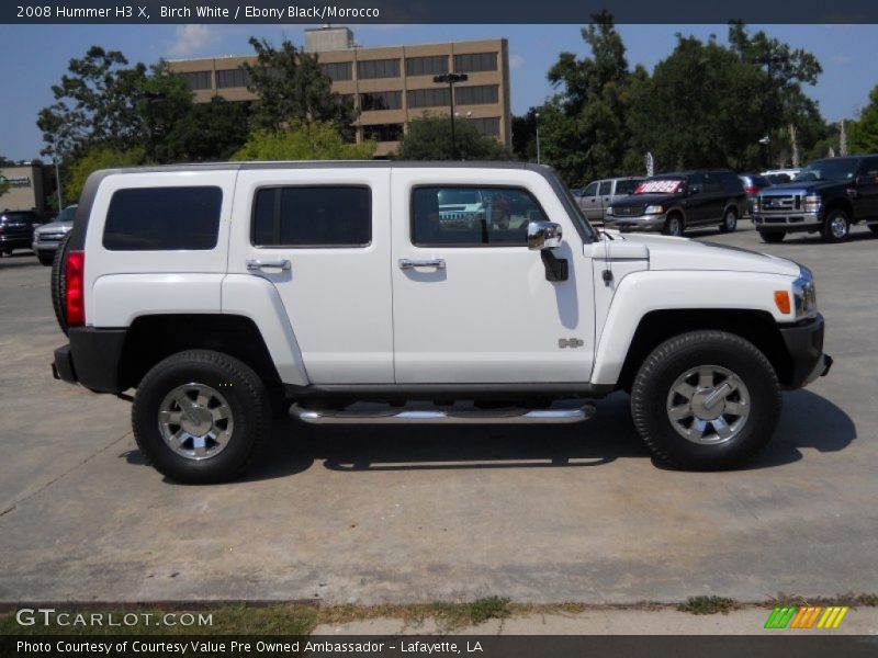 Birch White / Ebony Black/Morocco 2008 Hummer H3 X