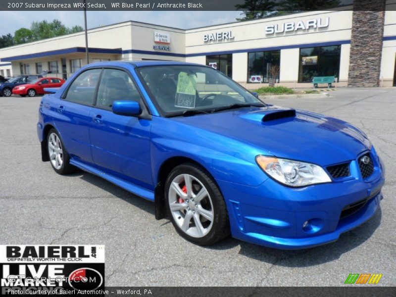 WR Blue Pearl / Anthracite Black 2007 Subaru Impreza WRX Sedan