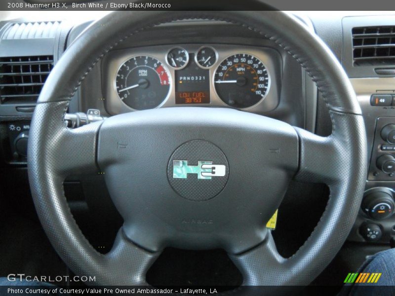 Birch White / Ebony Black/Morocco 2008 Hummer H3 X