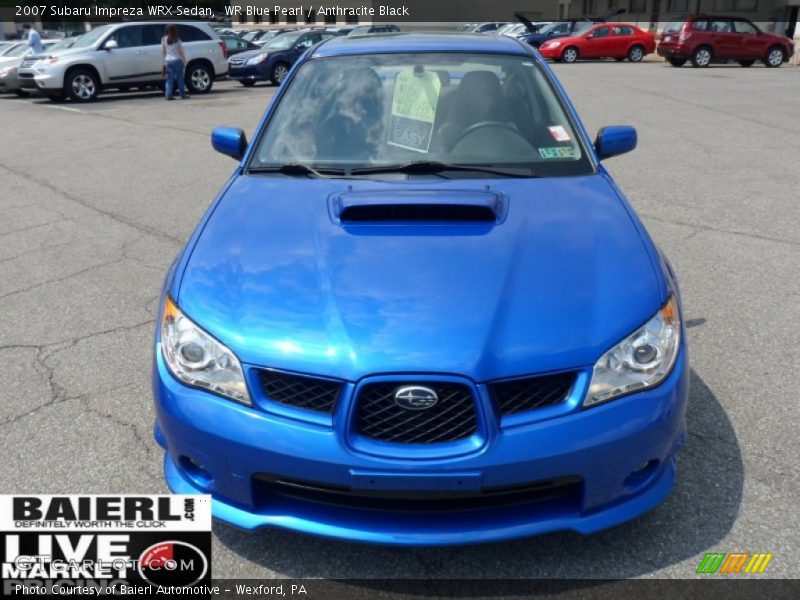 WR Blue Pearl / Anthracite Black 2007 Subaru Impreza WRX Sedan