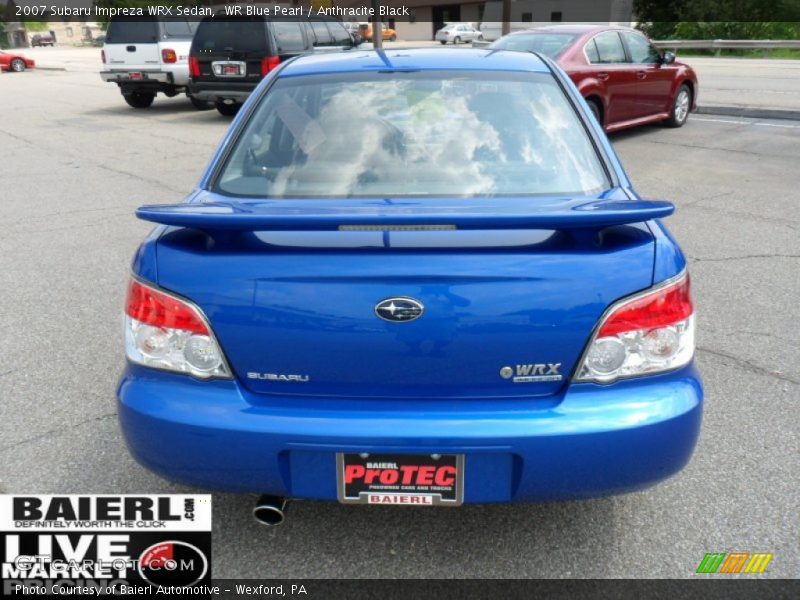 WR Blue Pearl / Anthracite Black 2007 Subaru Impreza WRX Sedan