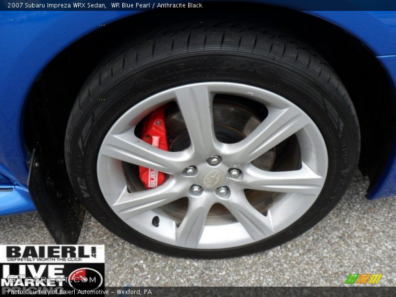 WR Blue Pearl / Anthracite Black 2007 Subaru Impreza WRX Sedan