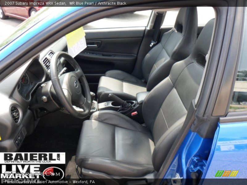 WR Blue Pearl / Anthracite Black 2007 Subaru Impreza WRX Sedan