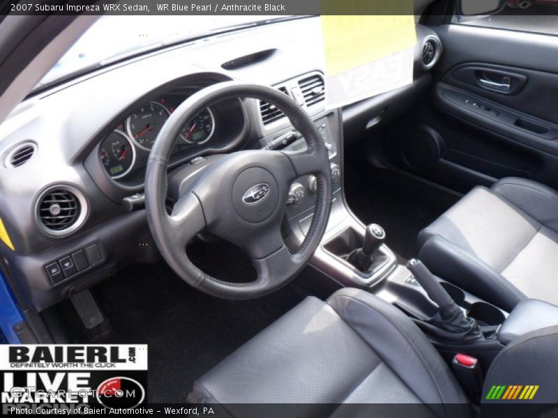 WR Blue Pearl / Anthracite Black 2007 Subaru Impreza WRX Sedan