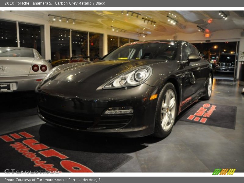Carbon Grey Metallic / Black 2010 Porsche Panamera S