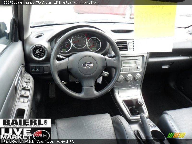 WR Blue Pearl / Anthracite Black 2007 Subaru Impreza WRX Sedan