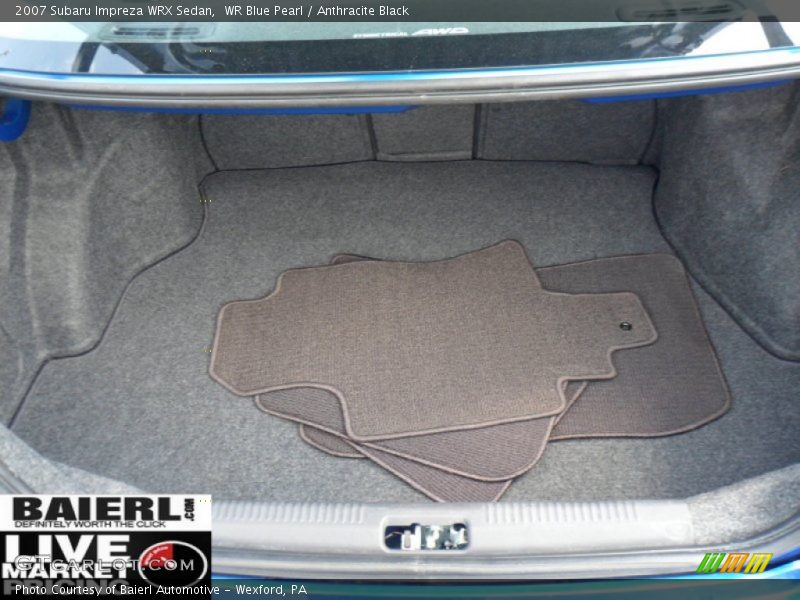 WR Blue Pearl / Anthracite Black 2007 Subaru Impreza WRX Sedan