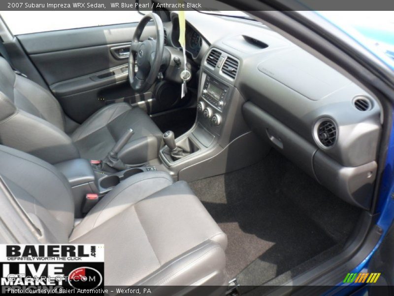 WR Blue Pearl / Anthracite Black 2007 Subaru Impreza WRX Sedan