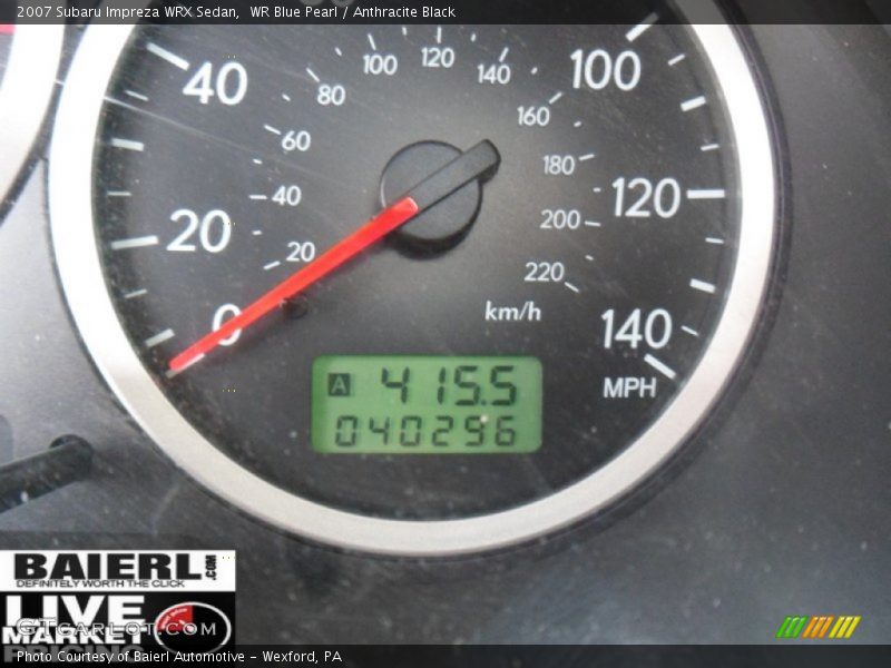 WR Blue Pearl / Anthracite Black 2007 Subaru Impreza WRX Sedan