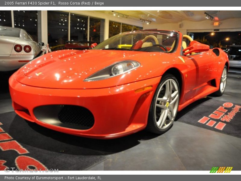 Rosso Corsa (Red) / Beige 2005 Ferrari F430 Spider F1