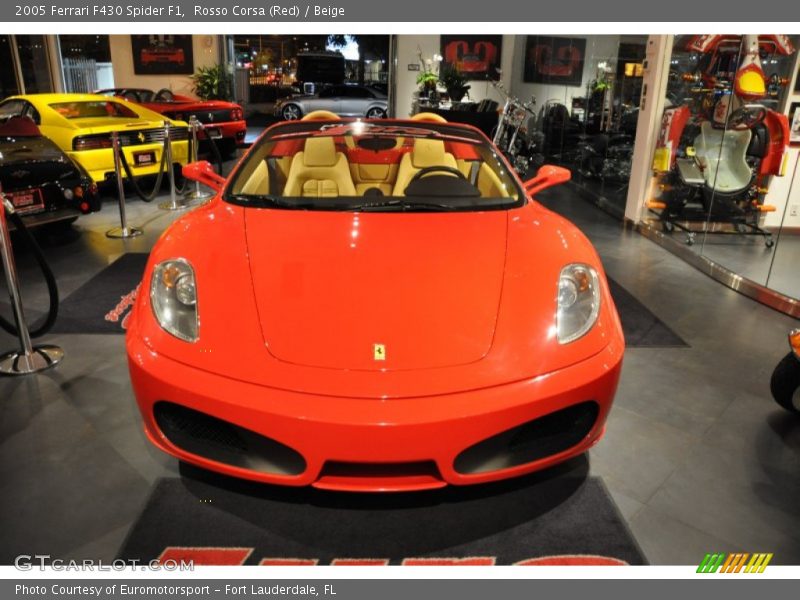 Rosso Corsa (Red) / Beige 2005 Ferrari F430 Spider F1