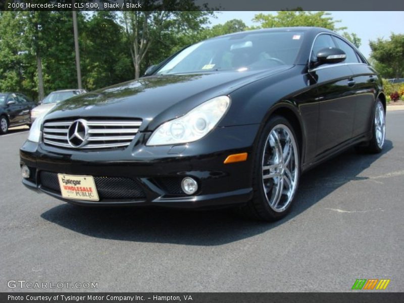 Black / Black 2006 Mercedes-Benz CLS 500