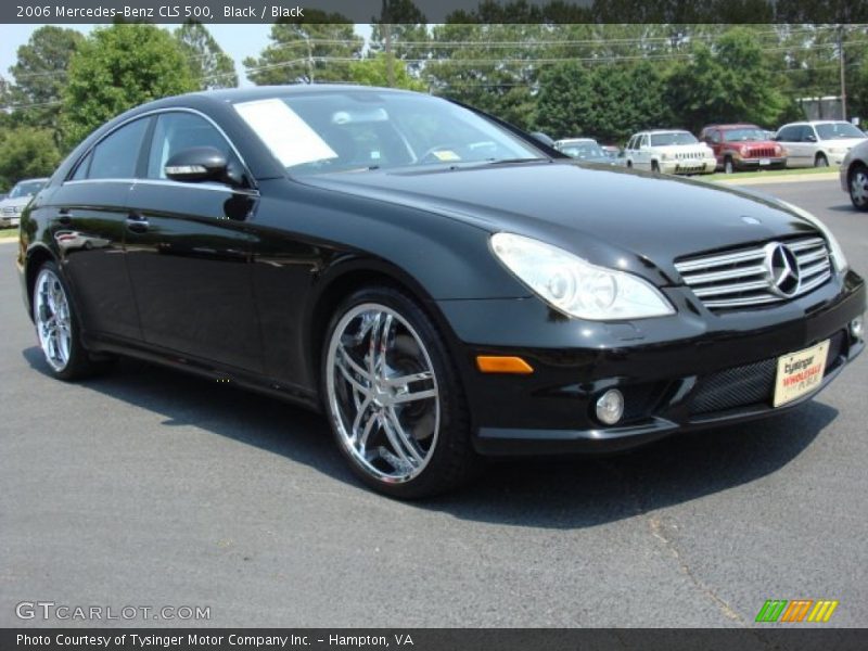 Black / Black 2006 Mercedes-Benz CLS 500