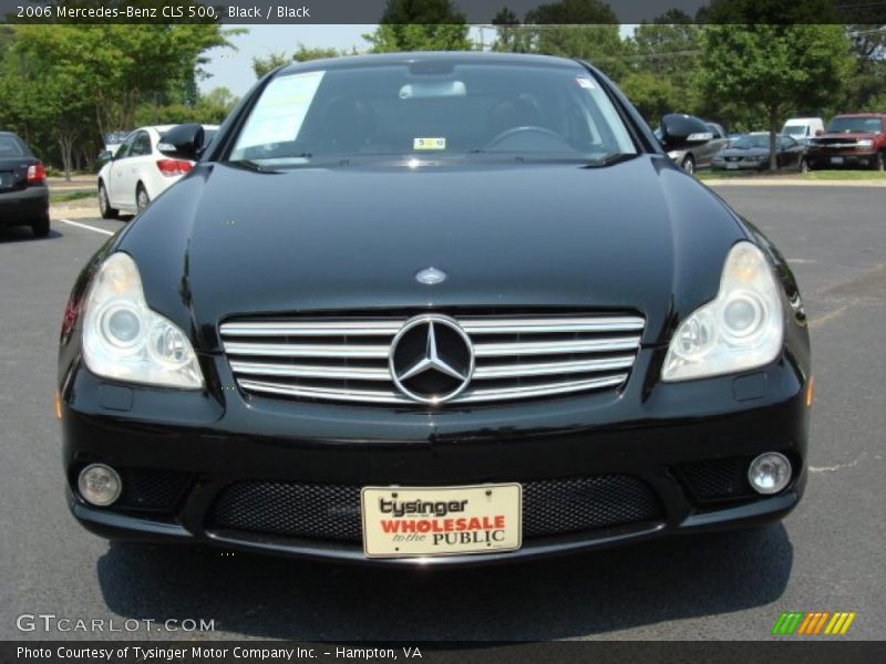 Black / Black 2006 Mercedes-Benz CLS 500