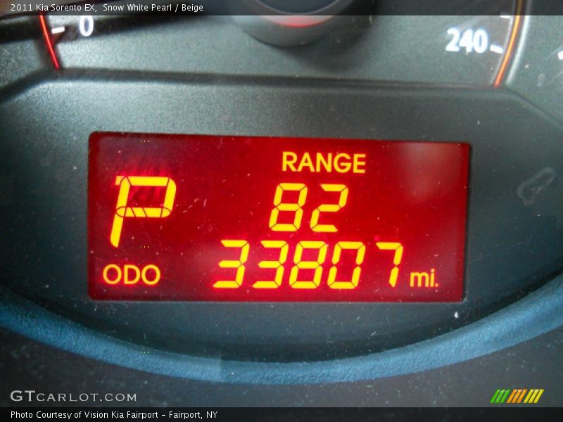 Snow White Pearl / Beige 2011 Kia Sorento EX