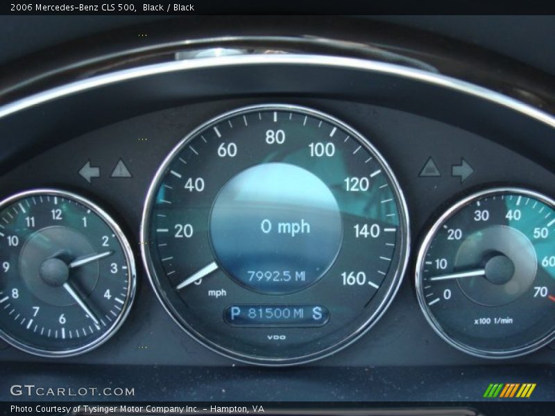 Black / Black 2006 Mercedes-Benz CLS 500