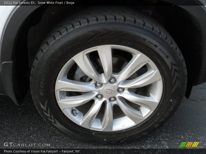 Snow White Pearl / Beige 2011 Kia Sorento EX