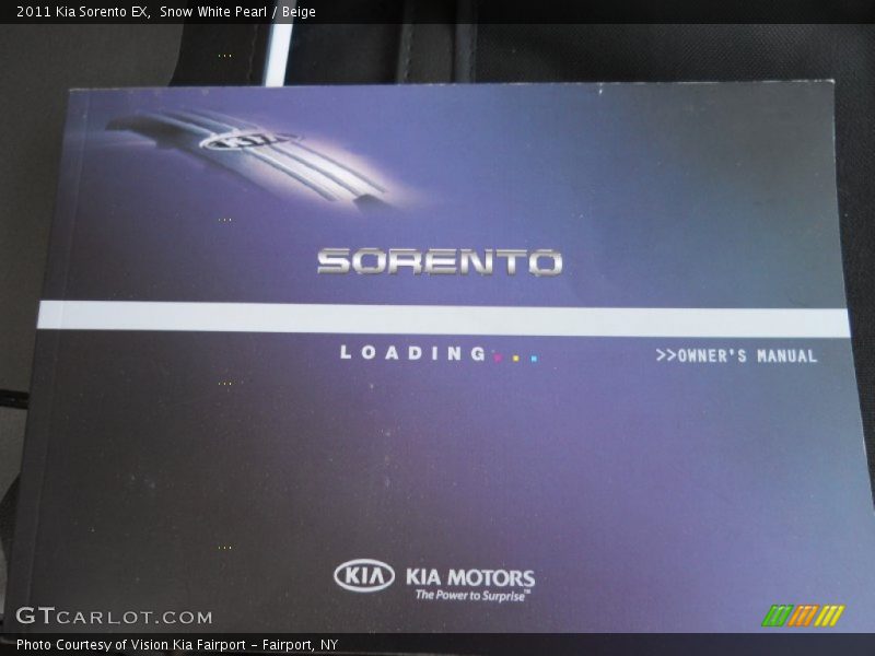 Snow White Pearl / Beige 2011 Kia Sorento EX