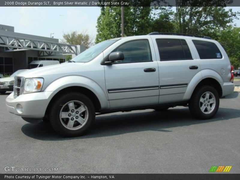 Bright Silver Metallic / Dark/Light Slate Gray 2008 Dodge Durango SLT
