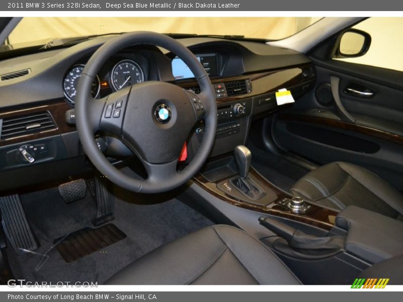 Deep Sea Blue Metallic / Black Dakota Leather 2011 BMW 3 Series 328i Sedan
