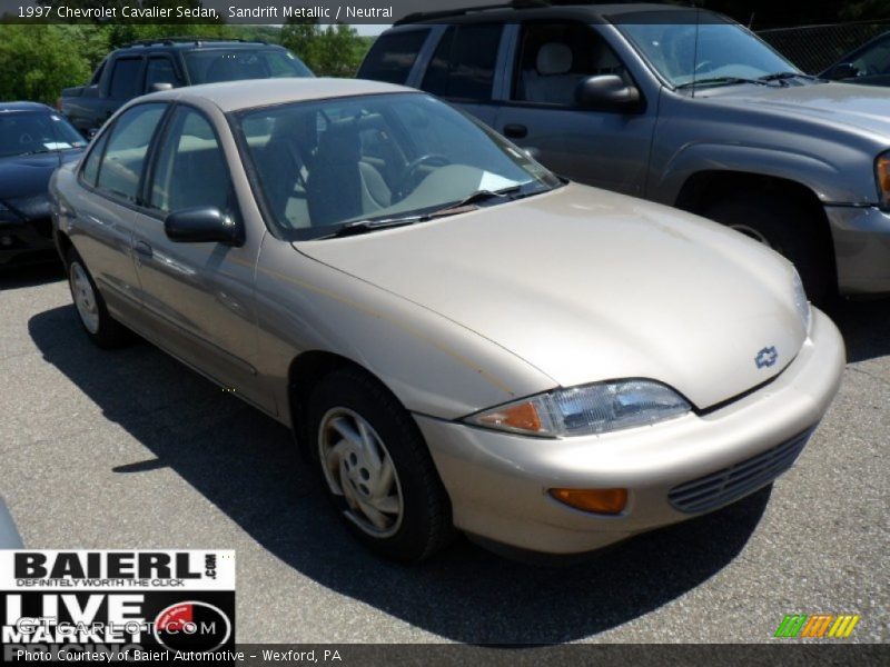 Sandrift Metallic / Neutral 1997 Chevrolet Cavalier Sedan