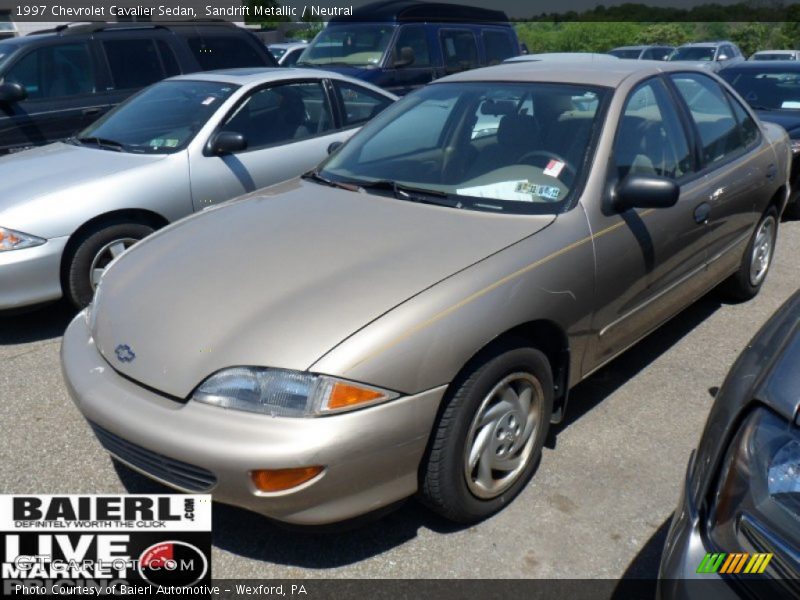Sandrift Metallic / Neutral 1997 Chevrolet Cavalier Sedan