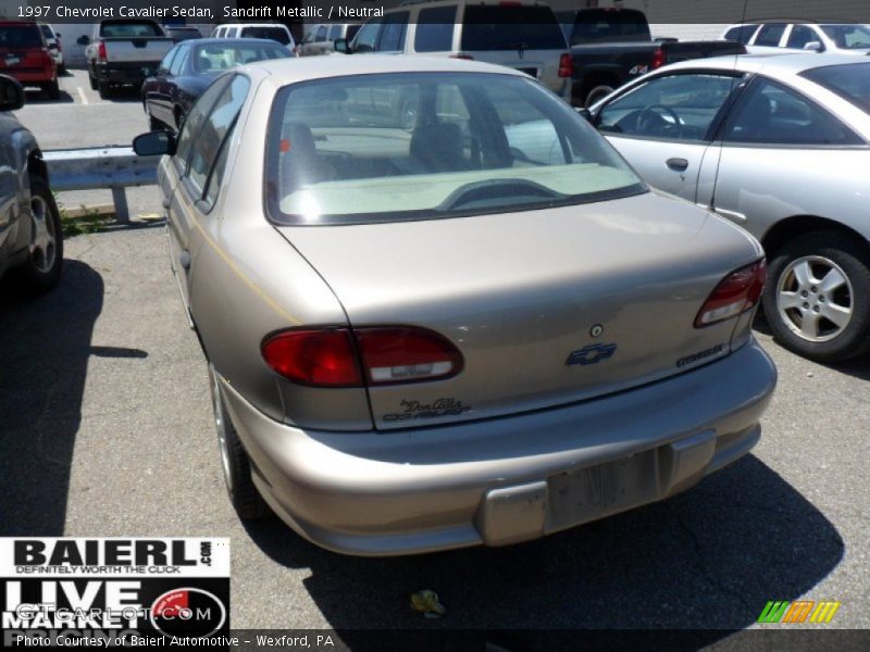 Sandrift Metallic / Neutral 1997 Chevrolet Cavalier Sedan