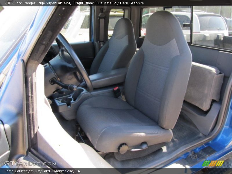 Bright Island Blue Metallic / Dark Graphite 2002 Ford Ranger Edge SuperCab 4x4