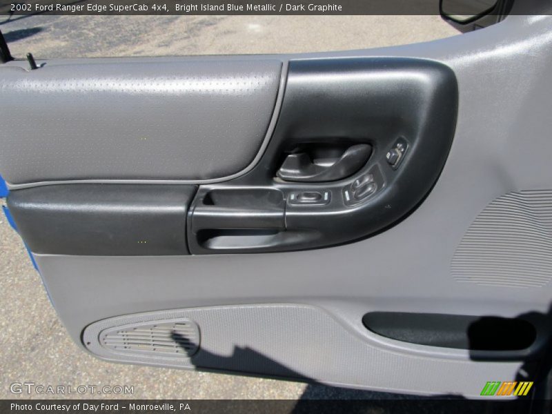 Bright Island Blue Metallic / Dark Graphite 2002 Ford Ranger Edge SuperCab 4x4
