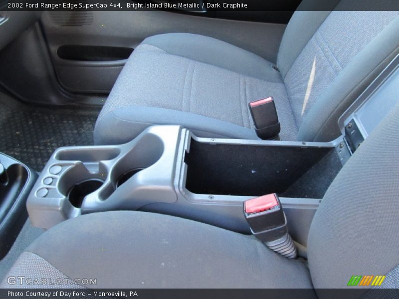 Bright Island Blue Metallic / Dark Graphite 2002 Ford Ranger Edge SuperCab 4x4