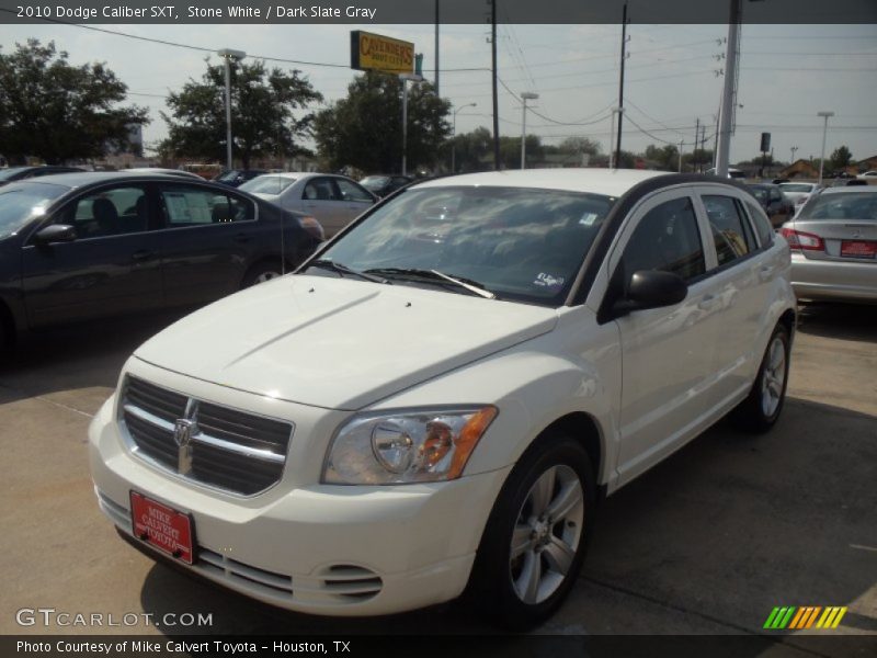Stone White / Dark Slate Gray 2010 Dodge Caliber SXT