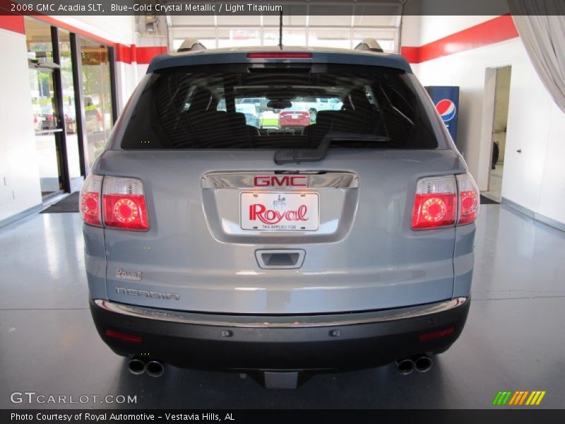 Blue-Gold Crystal Metallic / Light Titanium 2008 GMC Acadia SLT