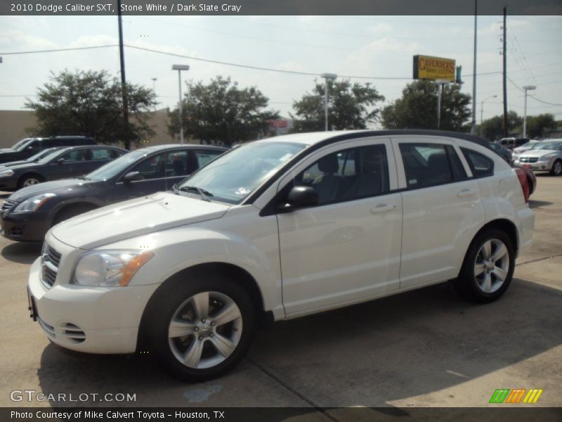 Stone White / Dark Slate Gray 2010 Dodge Caliber SXT