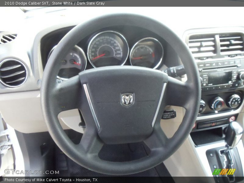 Stone White / Dark Slate Gray 2010 Dodge Caliber SXT