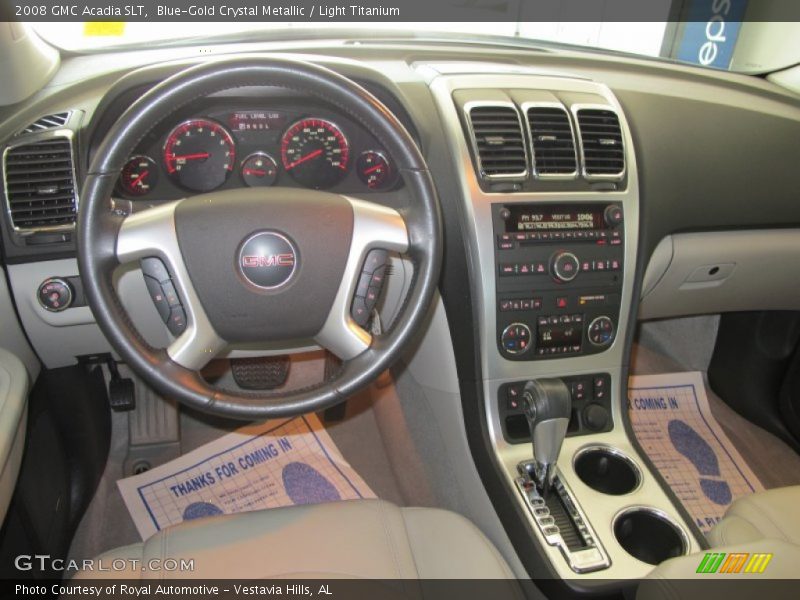 Blue-Gold Crystal Metallic / Light Titanium 2008 GMC Acadia SLT