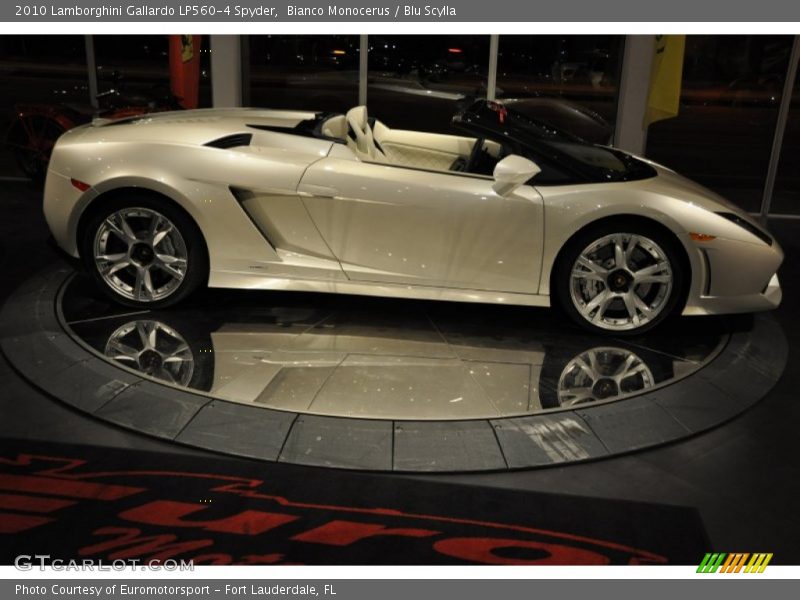 Bianco Monocerus / Blu Scylla 2010 Lamborghini Gallardo LP560-4 Spyder