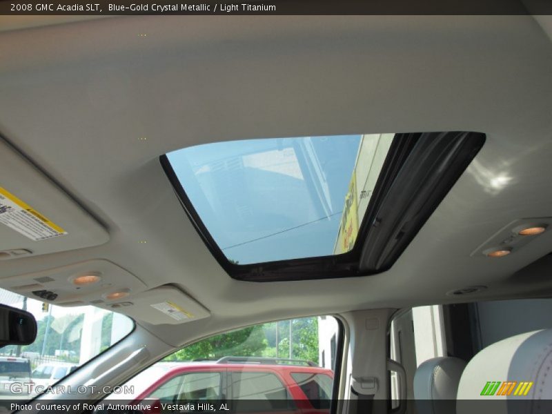 Blue-Gold Crystal Metallic / Light Titanium 2008 GMC Acadia SLT