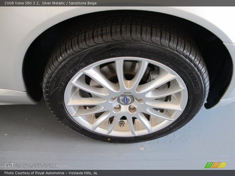 Silver Metallic / Sandstone Beige 2008 Volvo S80 3.2