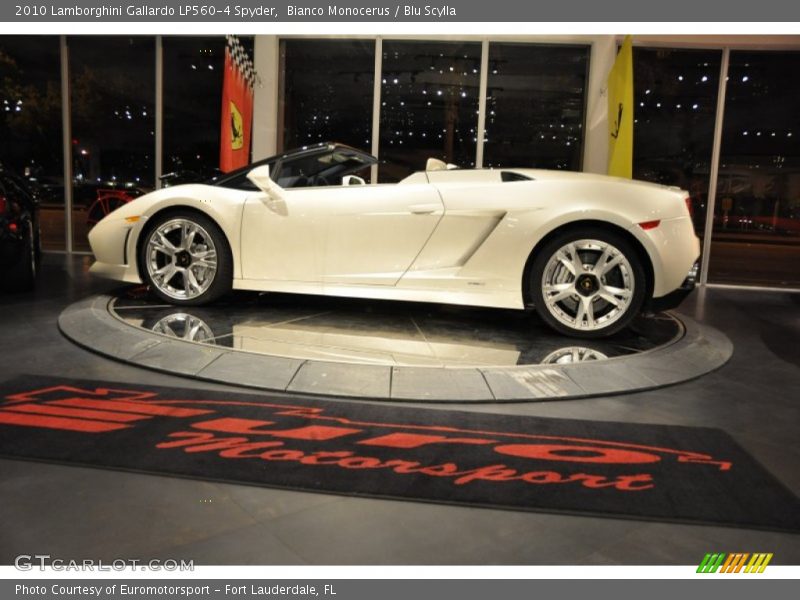 Bianco Monocerus / Blu Scylla 2010 Lamborghini Gallardo LP560-4 Spyder