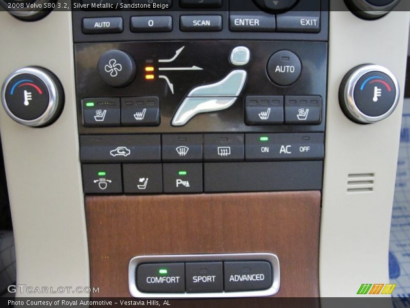 Silver Metallic / Sandstone Beige 2008 Volvo S80 3.2