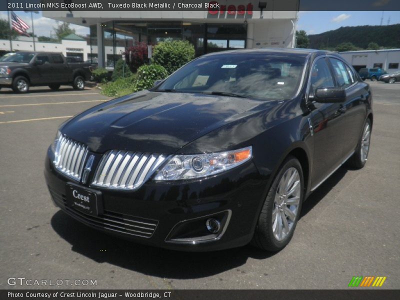 Tuxedo Black Metallic / Charcoal Black 2011 Lincoln MKS EcoBoost AWD