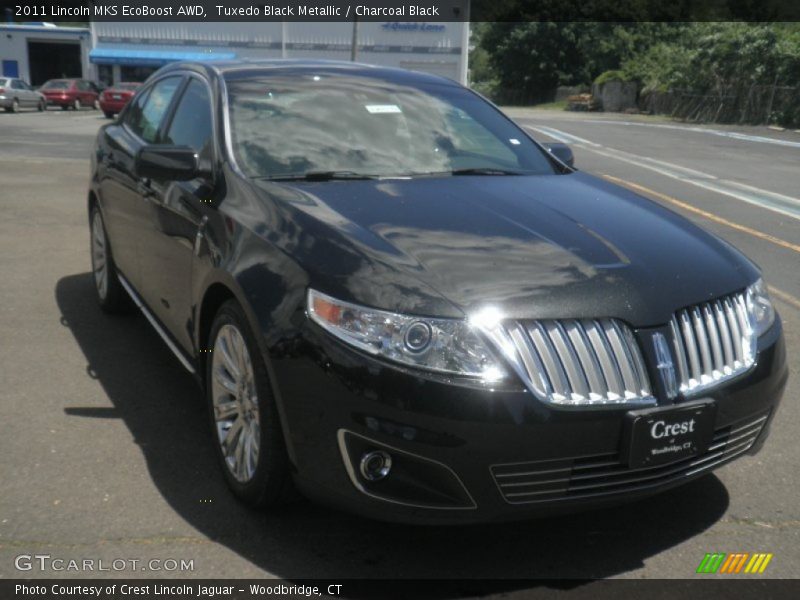 Tuxedo Black Metallic / Charcoal Black 2011 Lincoln MKS EcoBoost AWD