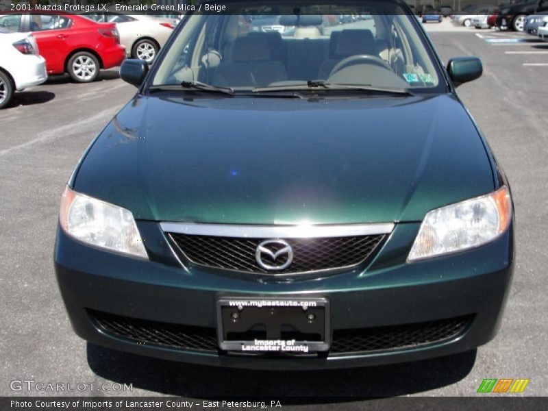 Emerald Green Mica / Beige 2001 Mazda Protege LX