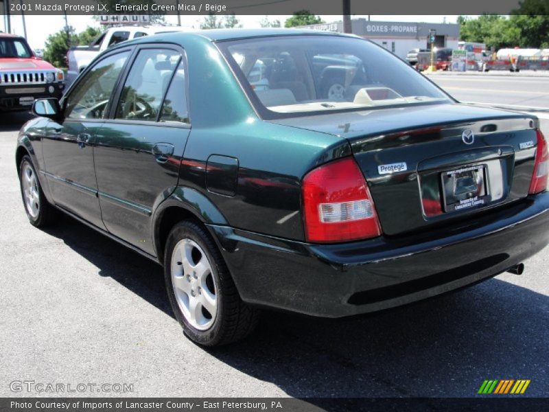 Emerald Green Mica / Beige 2001 Mazda Protege LX